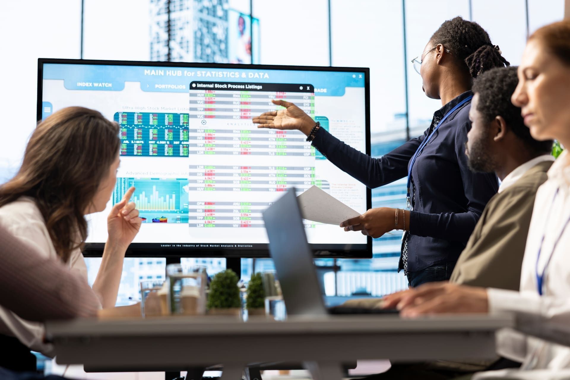 Team implementing a CRM workflow